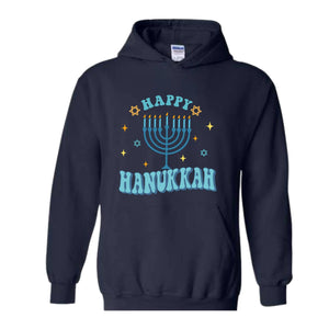 Happy Hanukkah Hoodie, Funny Christmas Hoodie, Holiday Sweater, Merry Chrismukkah Hoodie, Hanukkah Gift