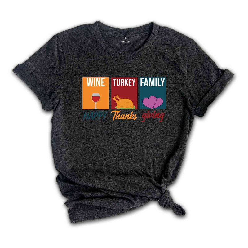 Happy Thanksgiving T-shirt, Turkey Shirt, Pumpkin Shirt, Thanksgiving Shirt, Fall Shirt, Friends Thanksgiving Shirt