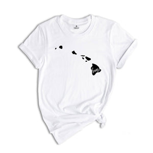 Hawaii Home Shirt, Hawaii State Map Shirt, Hawaii Travel Gifts, Hawaii Apparel, Hawaii Clothing, Hawaii Travel T-Shirt, Cool Hawaii Shirt