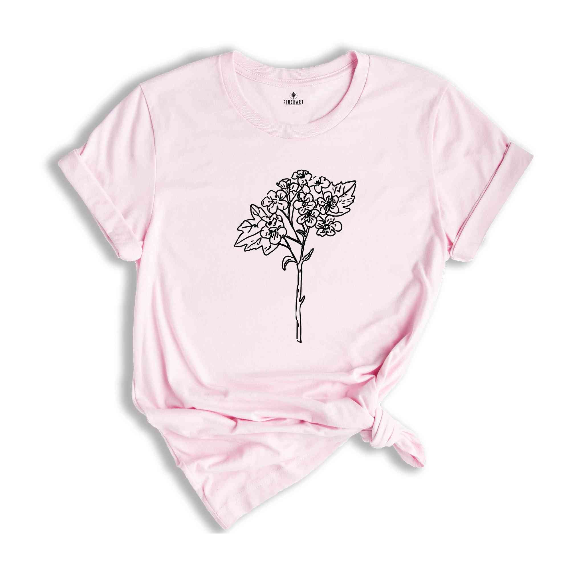 Hawthorn Flower Shirt, May Flower Shirt, May Birthday Shirt, Birthday Shirt, Birth Month Flower Shirt, Flower Shirt