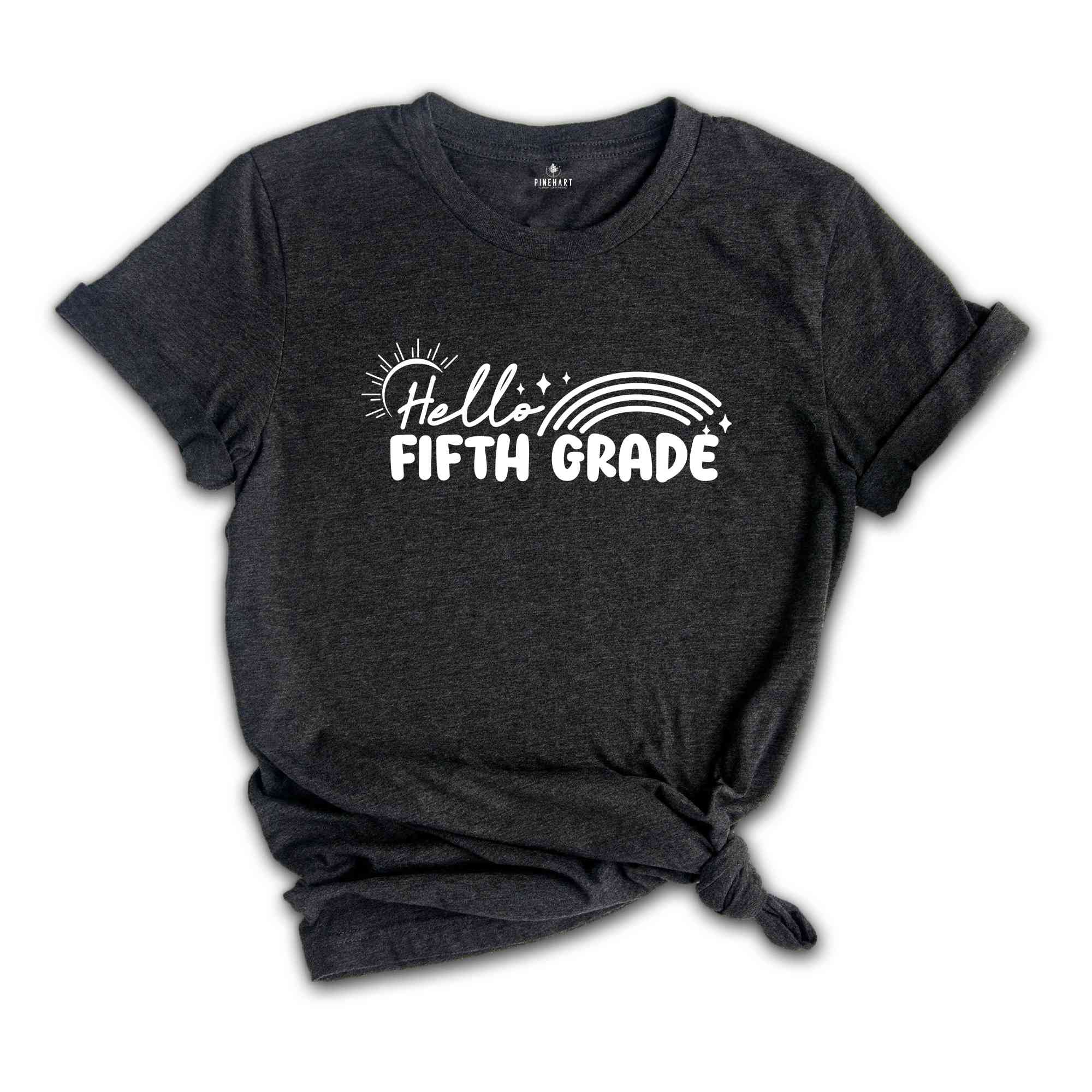 Hello Fifth Grade Shirt, Back To School Shirt, Cute Back To School Shirt, Tie Dye Shirt, First Day Of School, Fifth Grade Outfit