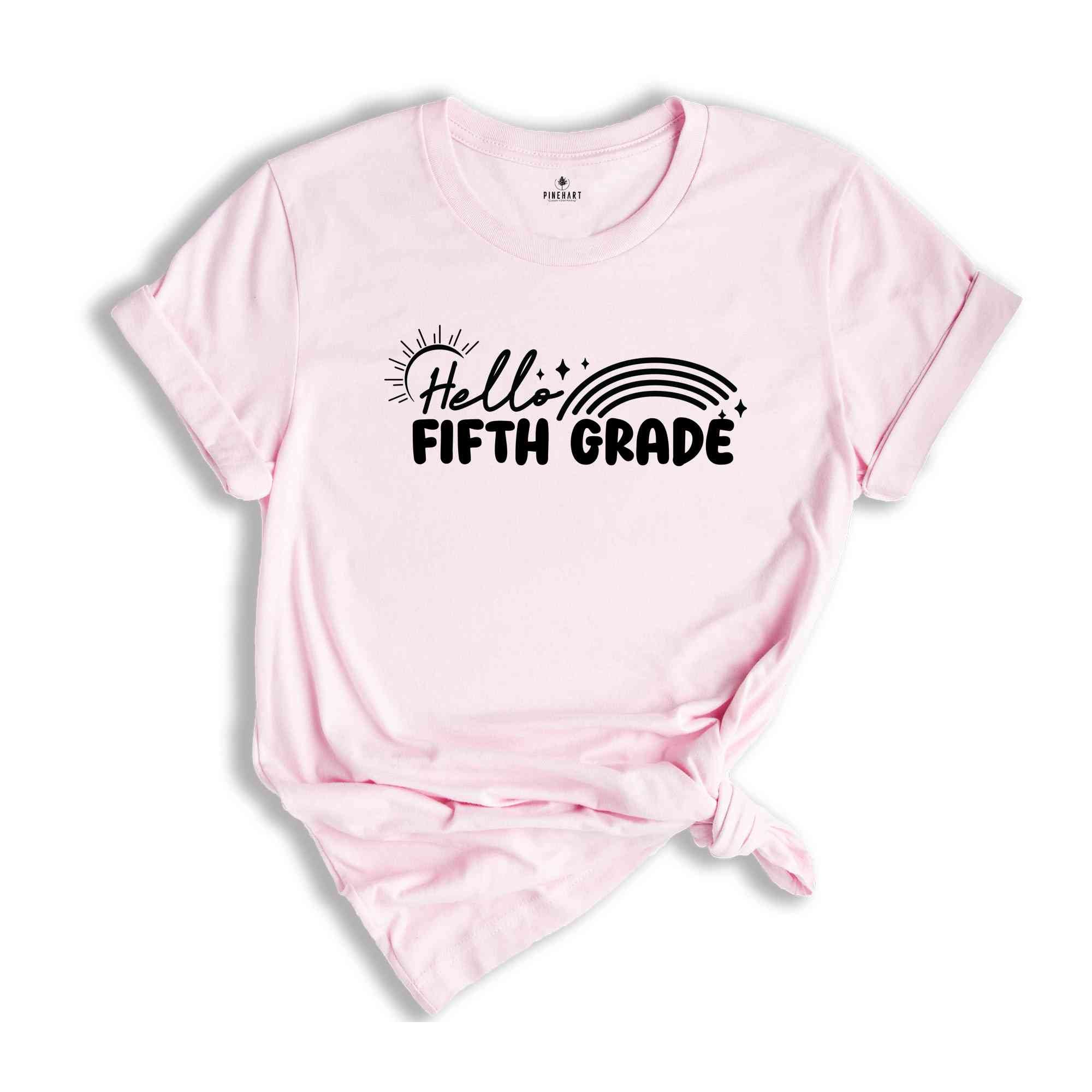 Hello Fifth Grade Shirt, Back To School Shirt, Cute Back To School Shirt, Tie Dye Shirt, First Day Of School, Fifth Grade Outfit