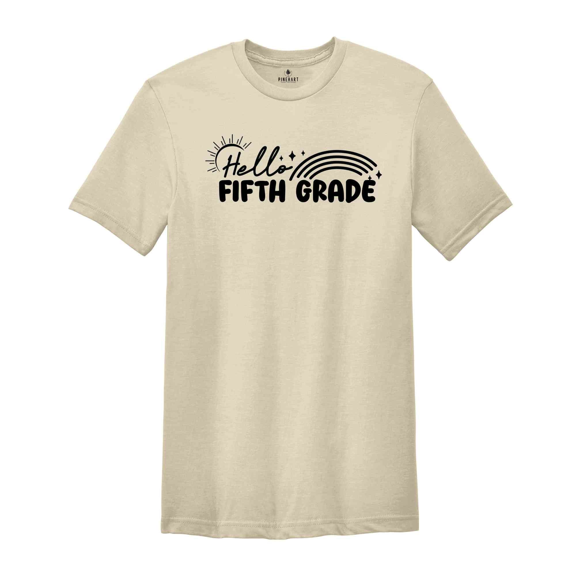 Hello Fifth Grade Shirt, Back To School Shirt, Cute Back To School Shirt, Tie Dye Shirt, First Day Of School, Fifth Grade Outfit