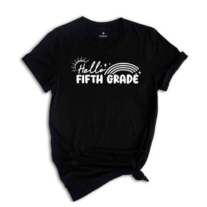 Hello Fifth Grade Shirt, Back To School Shirt, Cute Back To School Shirt, Tie Dye Shirt, First Day Of School, Fifth Grade Outfit