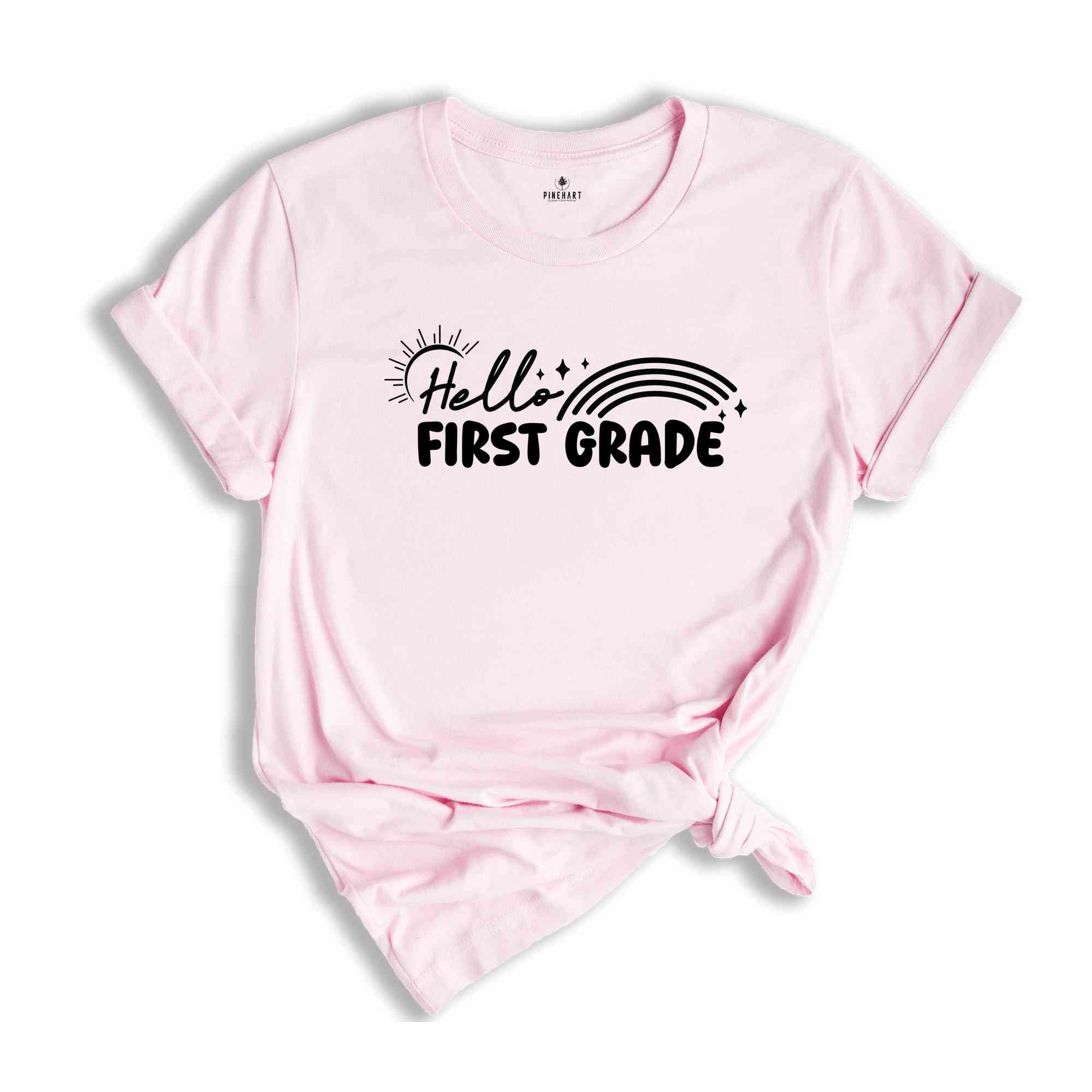 Hello First Grade Shirt, Back To School Shirt, Cute Back To School Shirt, Tie Dye Shirt, First Day Of School, First Grade Outfit