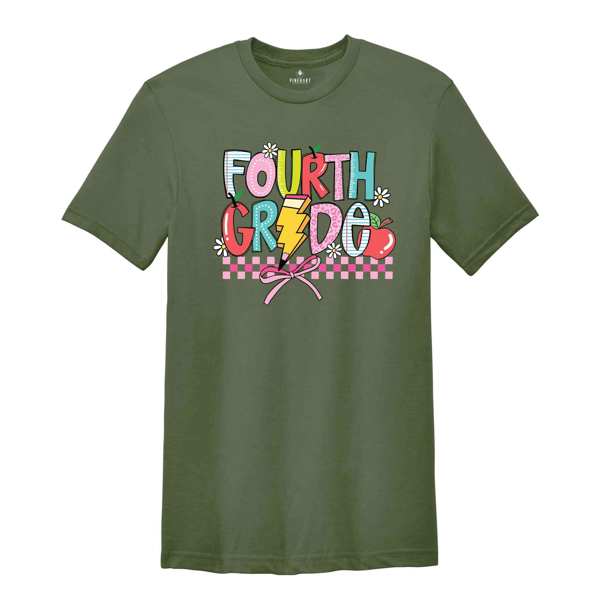 Hello Fourth Grade Shirt, 4th Grade Shirt, Back To School Shirt, Fourth Grade Gift, Fourth Day Of School Shirt, Fourth Grade Teacher Shirt