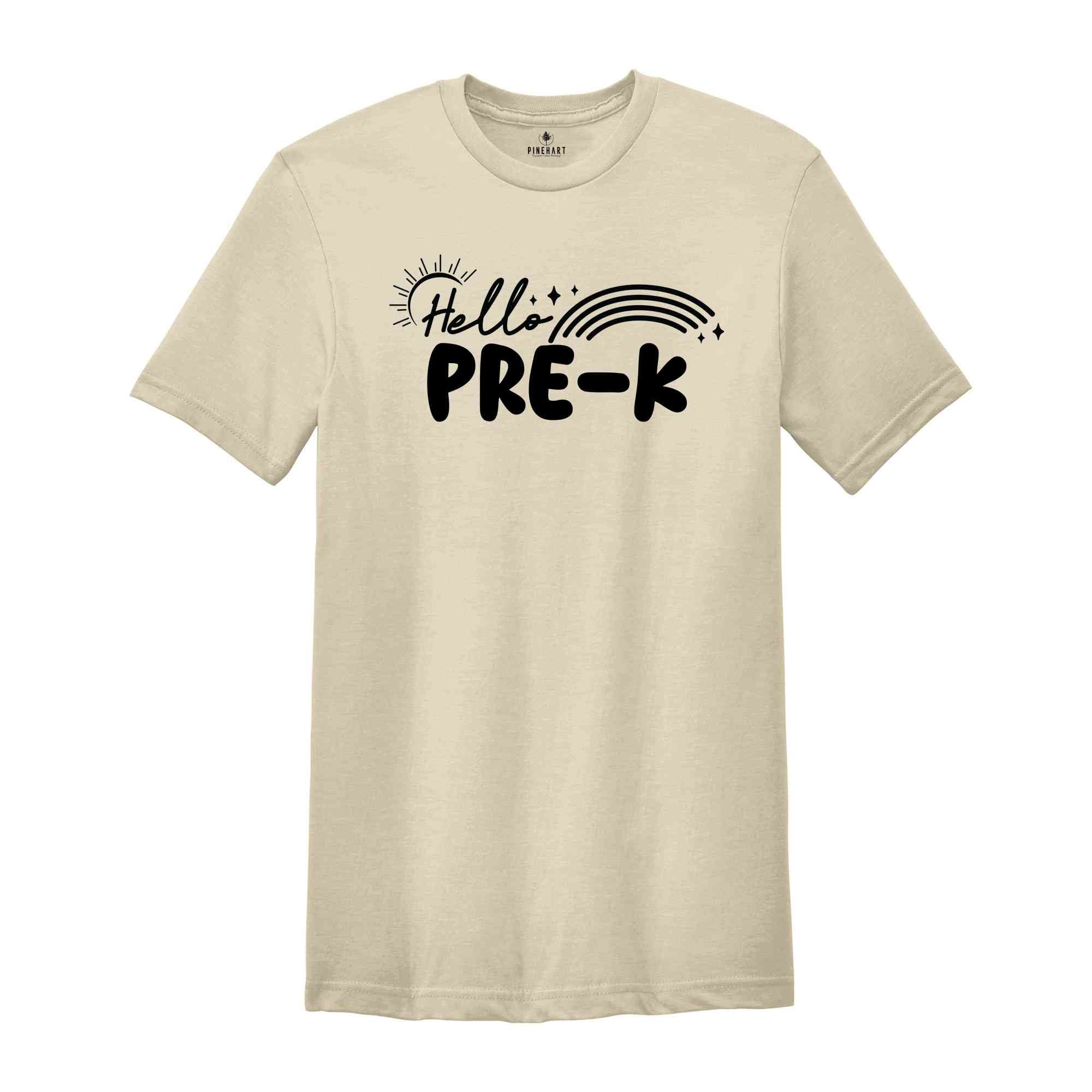 Hello Pre-K Grade Shirt, Back To School Shirt, Cute Back To School Shirt, Tie Dye Shirt, First Day Of School, Pre-K Grade Outfit