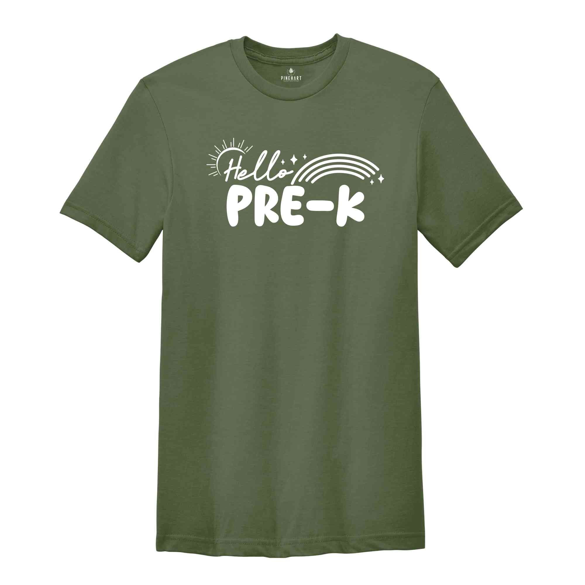 Hello Pre-K Grade Shirt, Back To School Shirt, Cute Back To School Shirt, Tie Dye Shirt, First Day Of School, Pre-K Grade Outfit