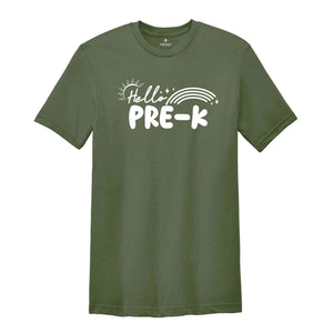 Hello Pre-K Grade Shirt, Back To School Shirt, Cute Back To School Shirt, Tie Dye Shirt, First Day Of School, Pre-K Grade Outfit