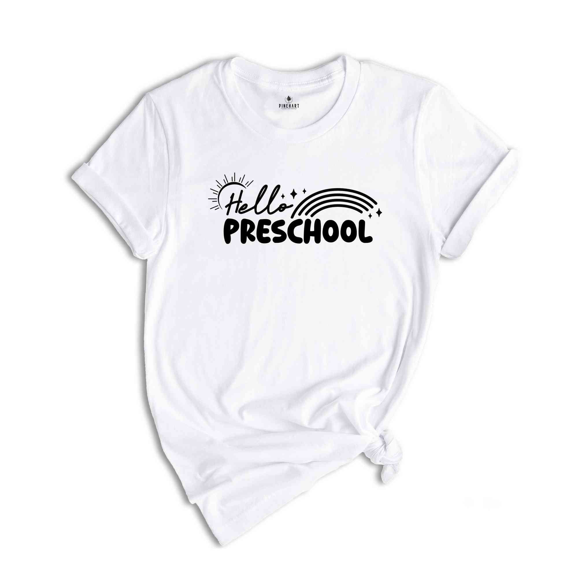 Hello Preschool Grade Shirt, Back To School Shirt, Cute Back To School Shirt, Tie Dye Shirt, First Day Of School, Preschool Grade Outfit