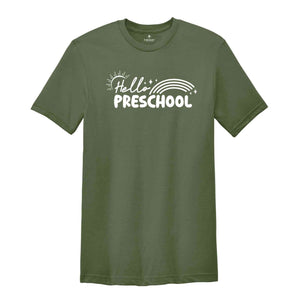 Hello Preschool Grade Shirt, Back To School Shirt, Cute Back To School Shirt, Tie Dye Shirt, First Day Of School, Preschool Grade Outfit