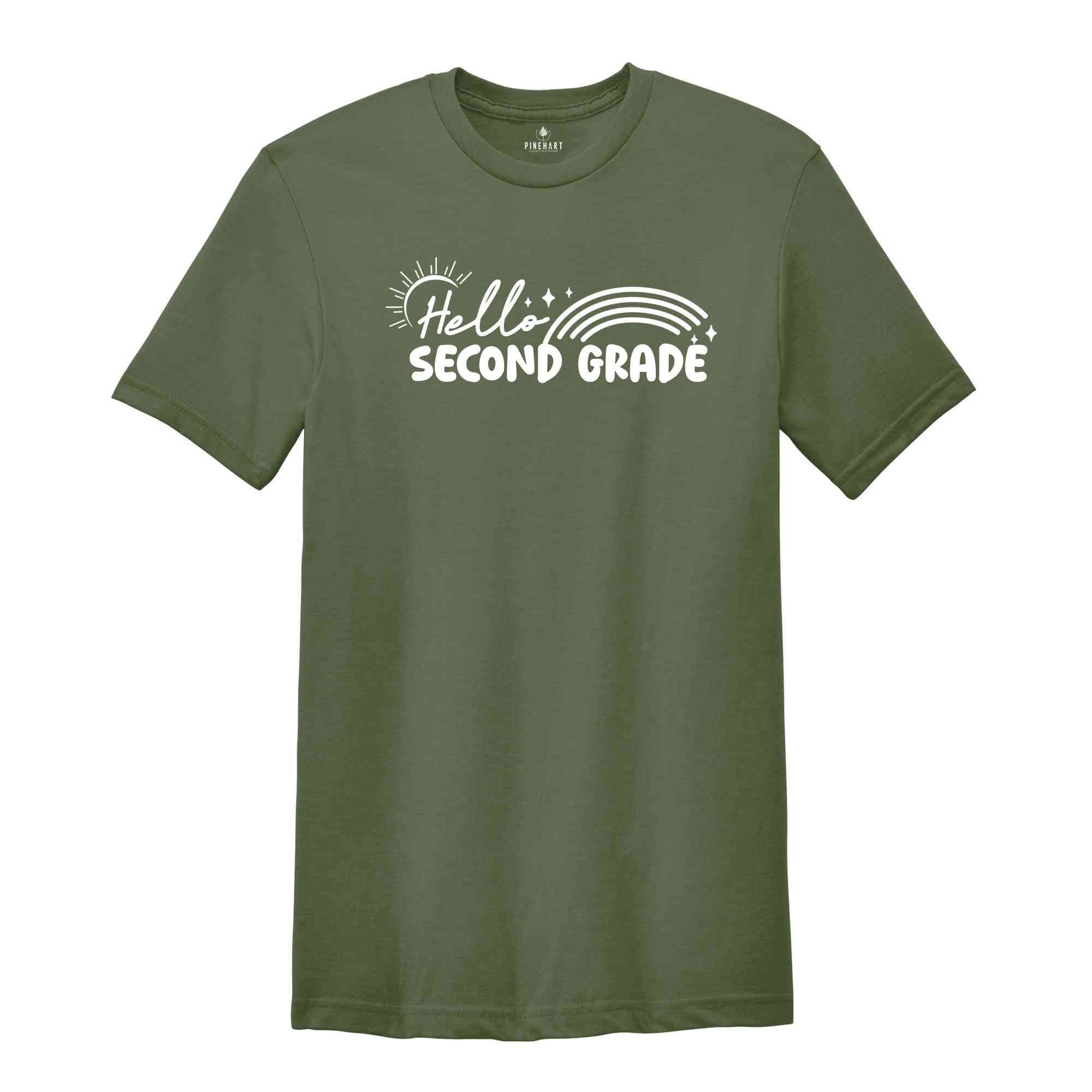 Hello Second Grade Shirt, Back To School Shirt, Cute Back To School Shirt, Tie Dye Shirt, First Day Of School, Second Grade Outfit