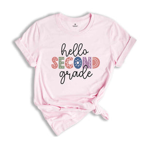 Hello Second Grade Shirt, Back To School Shirt, First Day Of School Shirt, Hello School Shirt, Grade Shirt, Teacher Shirt, School Shirt