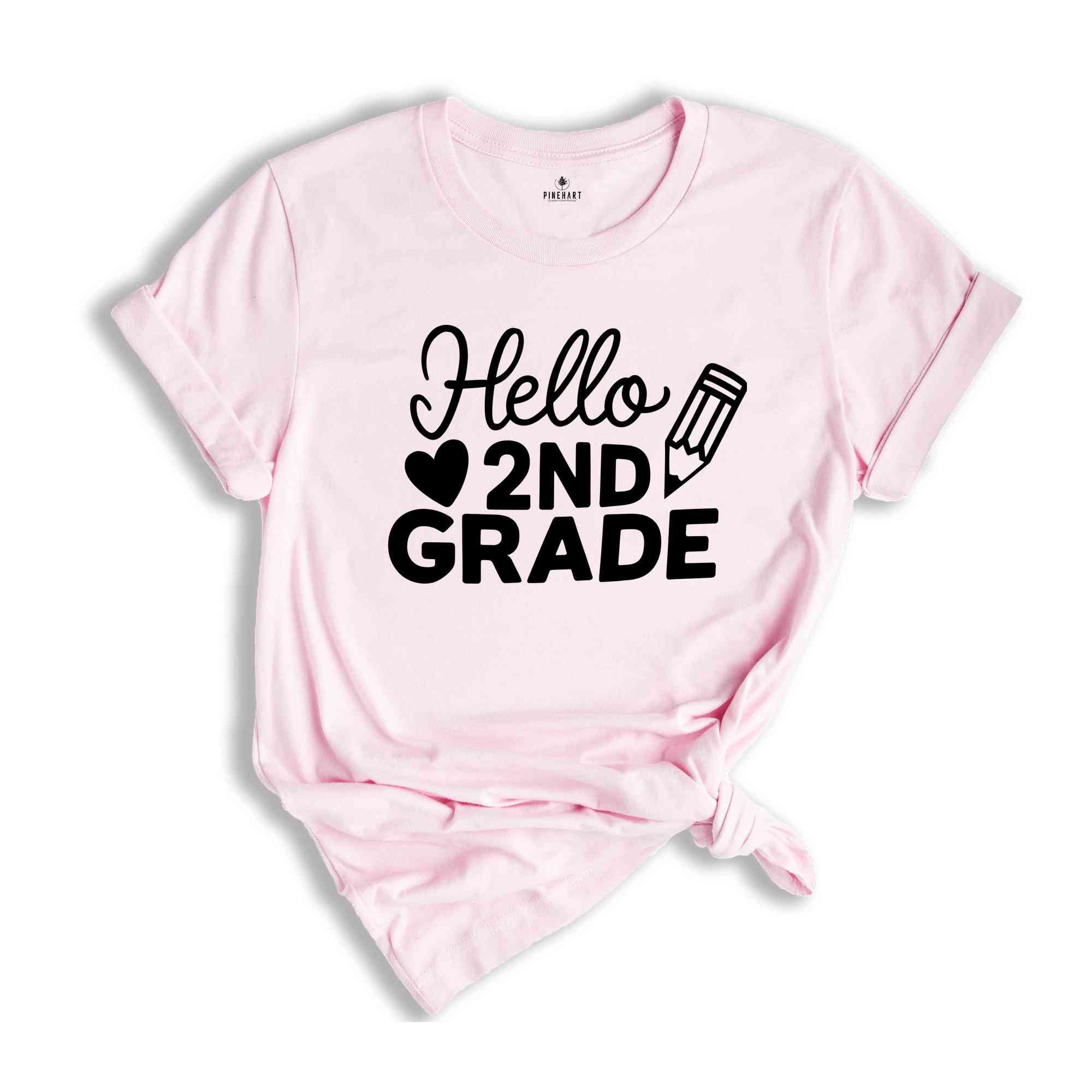 Hello Second Grade Shirt, Back to School Shirt, Teacher Shirt, Team Teacher Shirt, Second Grade Teacher Shirt, First Day Of School Shirt