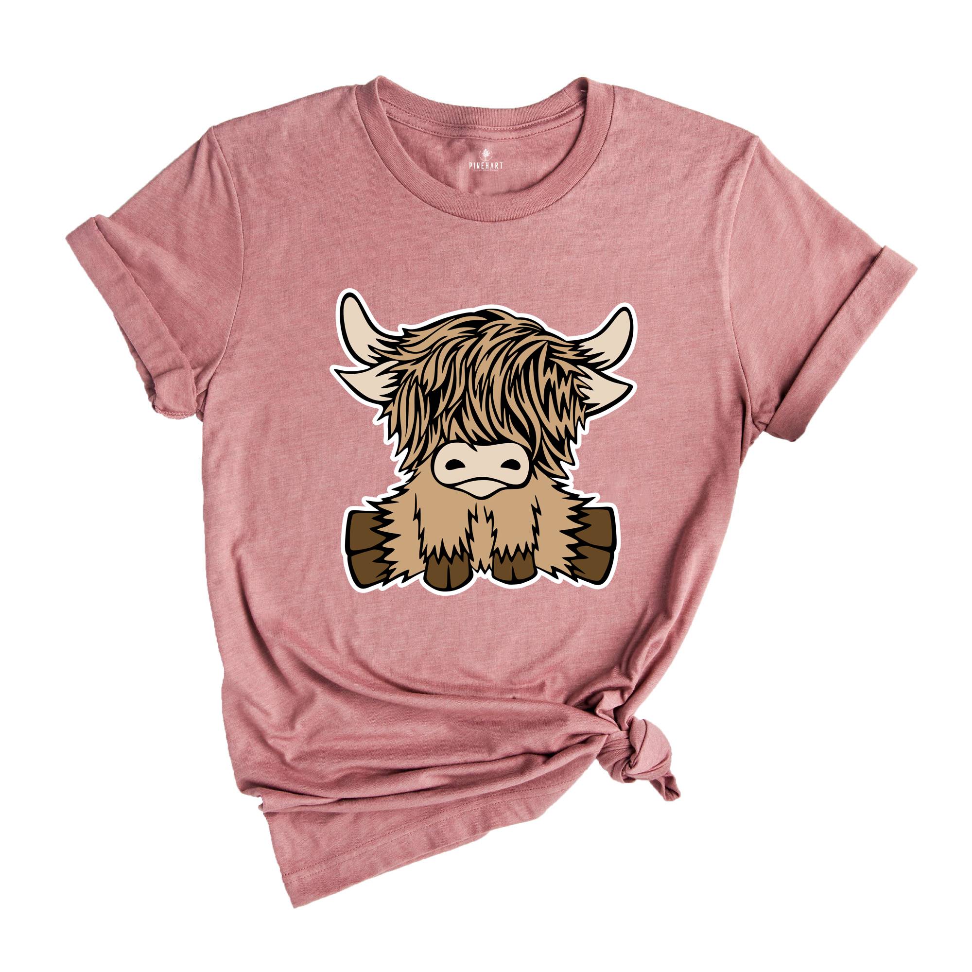 Highland Cow Shirt, Western Shirt, Country Tee, Cow Tshirt, Farm Life Tee, Country Girl Tshirt, Rodeo Shirt