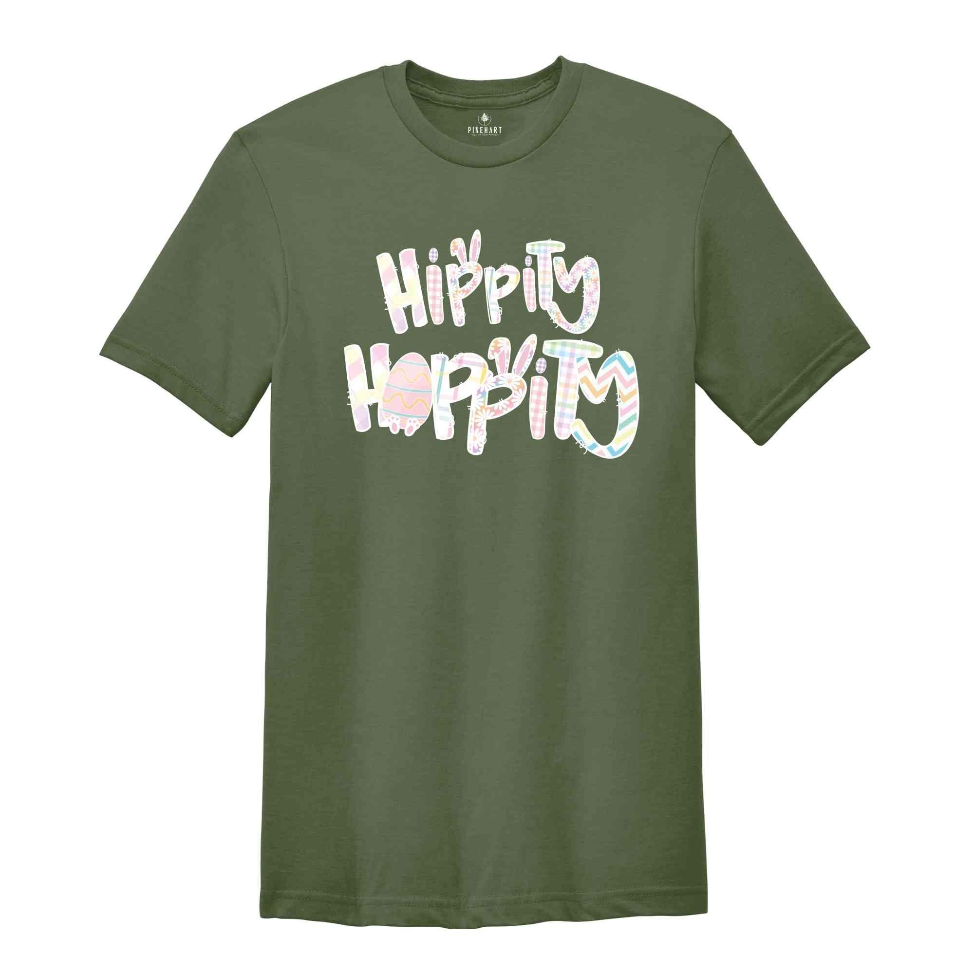 Hippity Hoppity Easter Bunny Shirt, Easter Bunny Shirt, Egg Hunt Shirt, Bunny Ears T-shirt, Family Matching Easter Shirt,