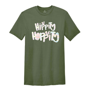 Hippity Hoppity Easter Bunny Shirt, Easter Bunny Shirt, Egg Hunt Shirt, Bunny Ears T-shirt, Family Matching Easter Shirt,