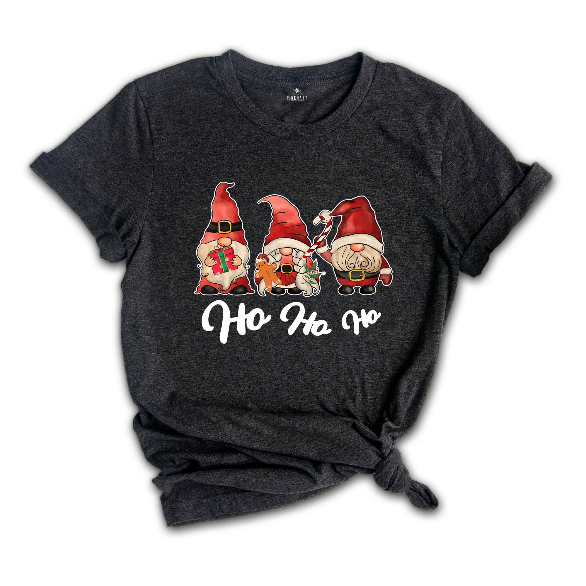 Ho Ho Ho Shirt, Christmas Gnome Shirt, Gingerbread Man Shirt, Christmas Family Shirt, Cute Gnome Shirt, Chibi Gnome Shirt