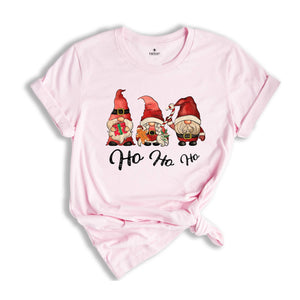 Ho Ho Ho Shirt, Christmas Gnome Shirt, Gingerbread Man Shirt, Christmas Family Shirt, Cute Gnome Shirt, Chibi Gnome Shirt