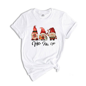 Ho Ho Ho Shirt, Christmas Gnome Shirt, Gingerbread Man Shirt, Christmas Family Shirt, Cute Gnome Shirt, Chibi Gnome Shirt