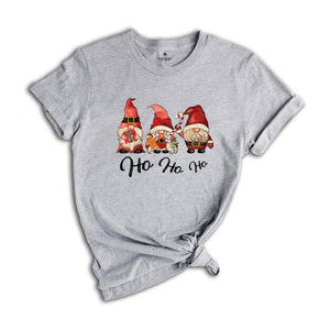 Ho Ho Ho Shirt, Christmas Gnome Shirt, Gingerbread Man Shirt, Christmas Family Shirt, Cute Gnome Shirt, Chibi Gnome Shirt