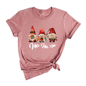 Ho Ho Ho Shirt, Christmas Gnome Shirt, Gingerbread Man Shirt, Christmas Family Shirt, Cute Gnome Shirt, Chibi Gnome Shirt