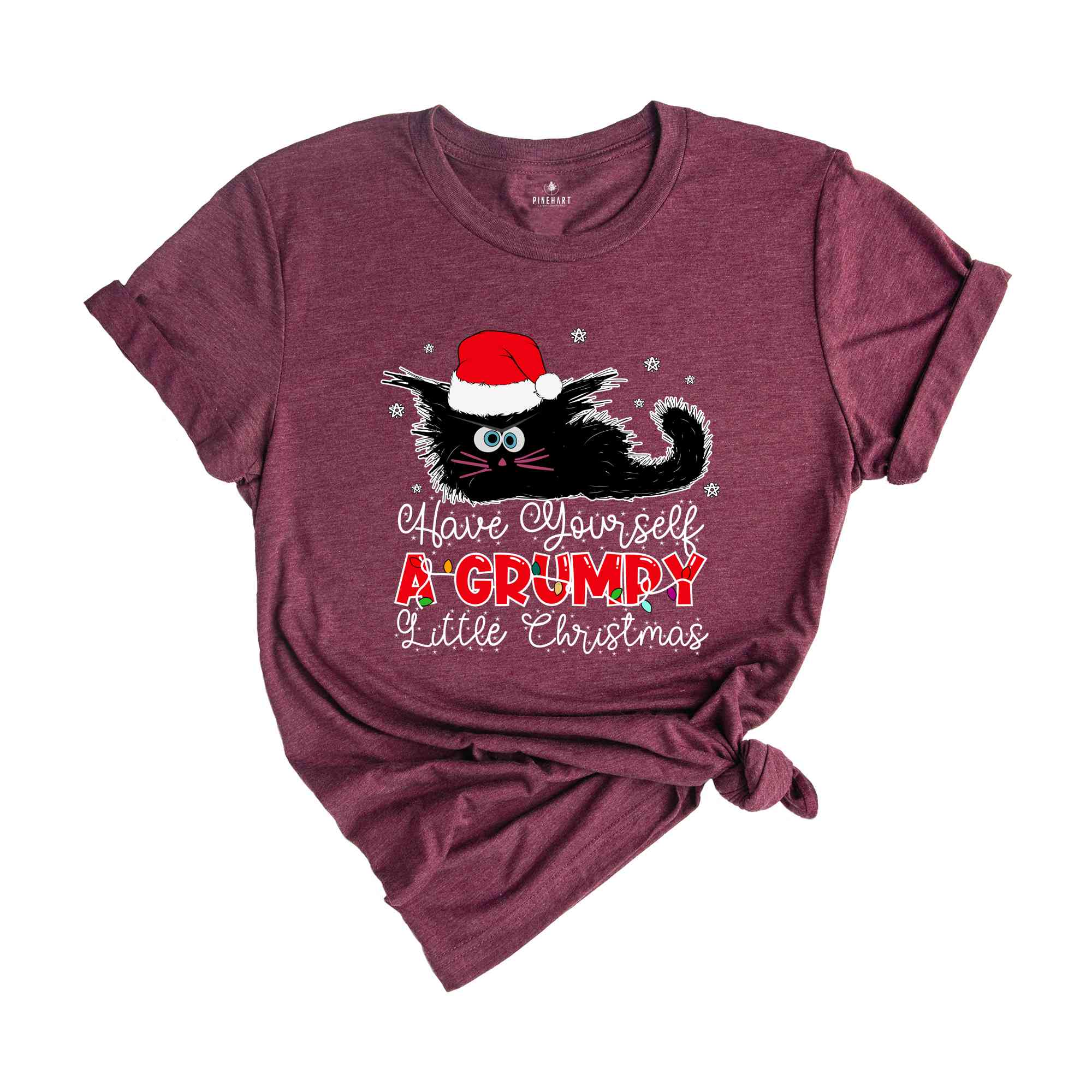 Holiday Attitude, Grumpy Cat Christmas Gift Shirt