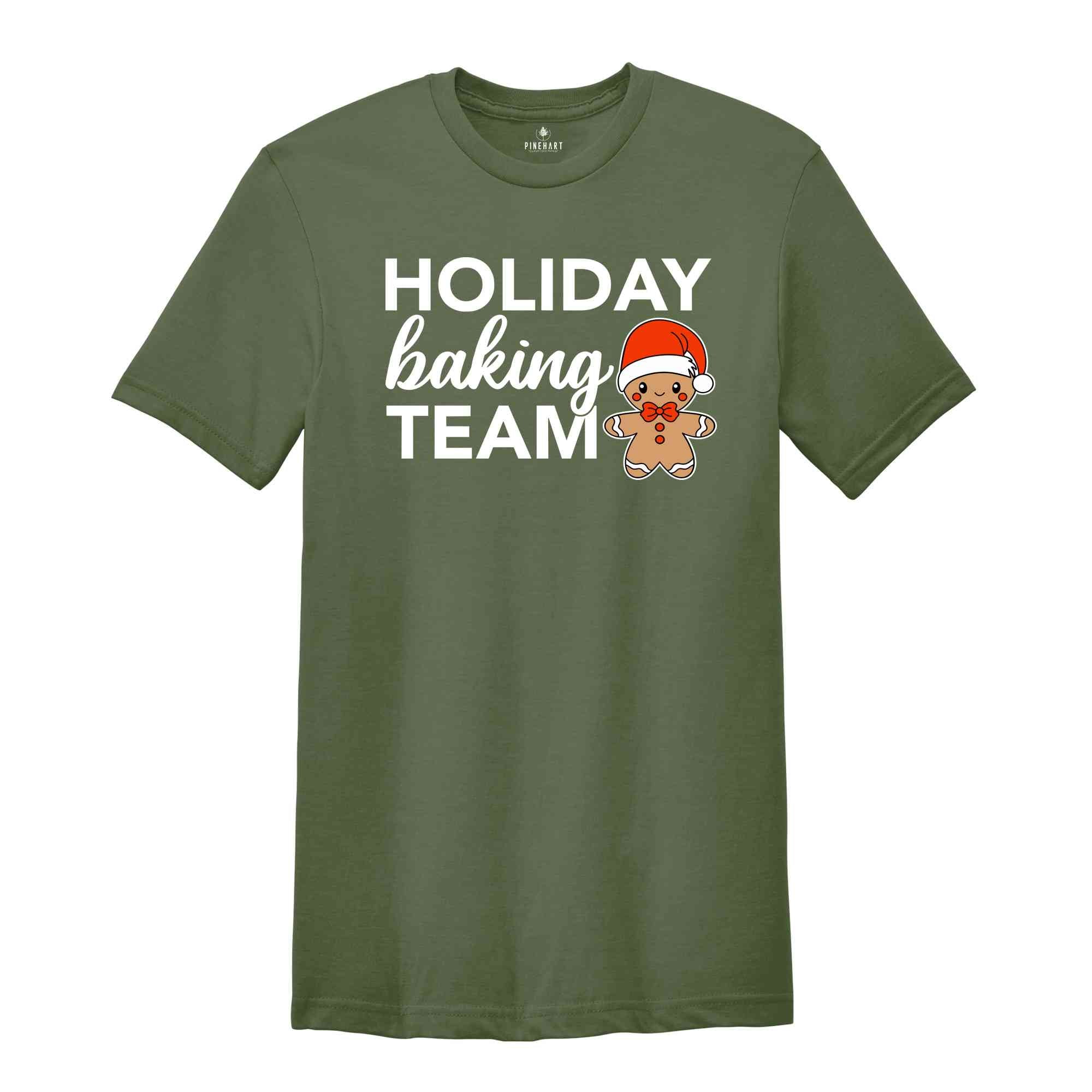 Holiday Baking Team Shirt, Gingerbread Man Shirt, Baking Club Shirt, Christmas Baking Gift, Christmas Sweatshirt, Cute Xmas Shirt