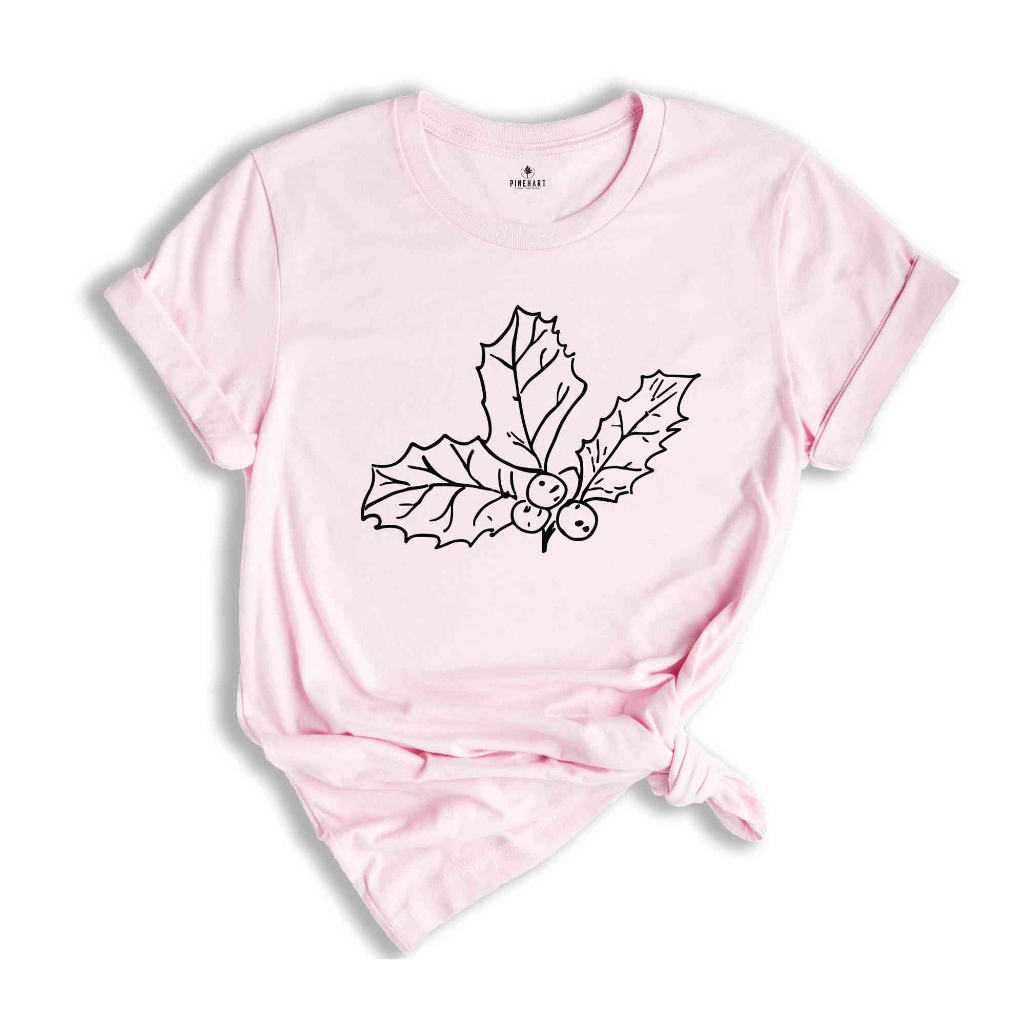 Holly Flower Shirt, December Flower Shirt, December Birthday Shirt, Birthday Shirt, Birth Month Flower Shirt, Flower Shirt