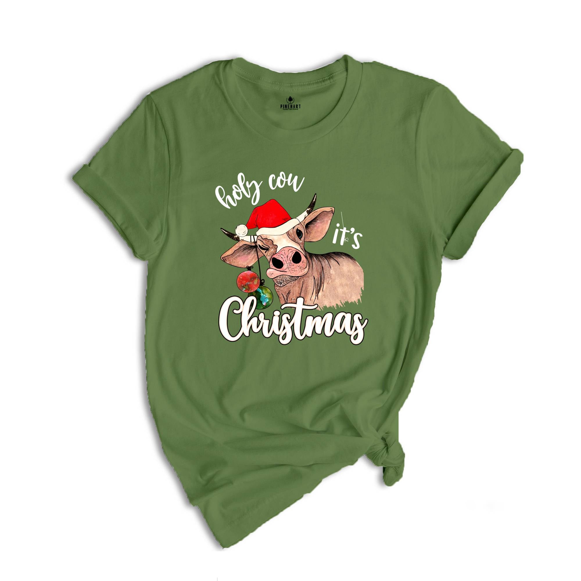 Holy Cow It's Christmas Shirt, Christmas Farmer Shirt, Cowgirl Shirt, Christmas Gift, Family Christmas Shirt, Christmas Pajamas