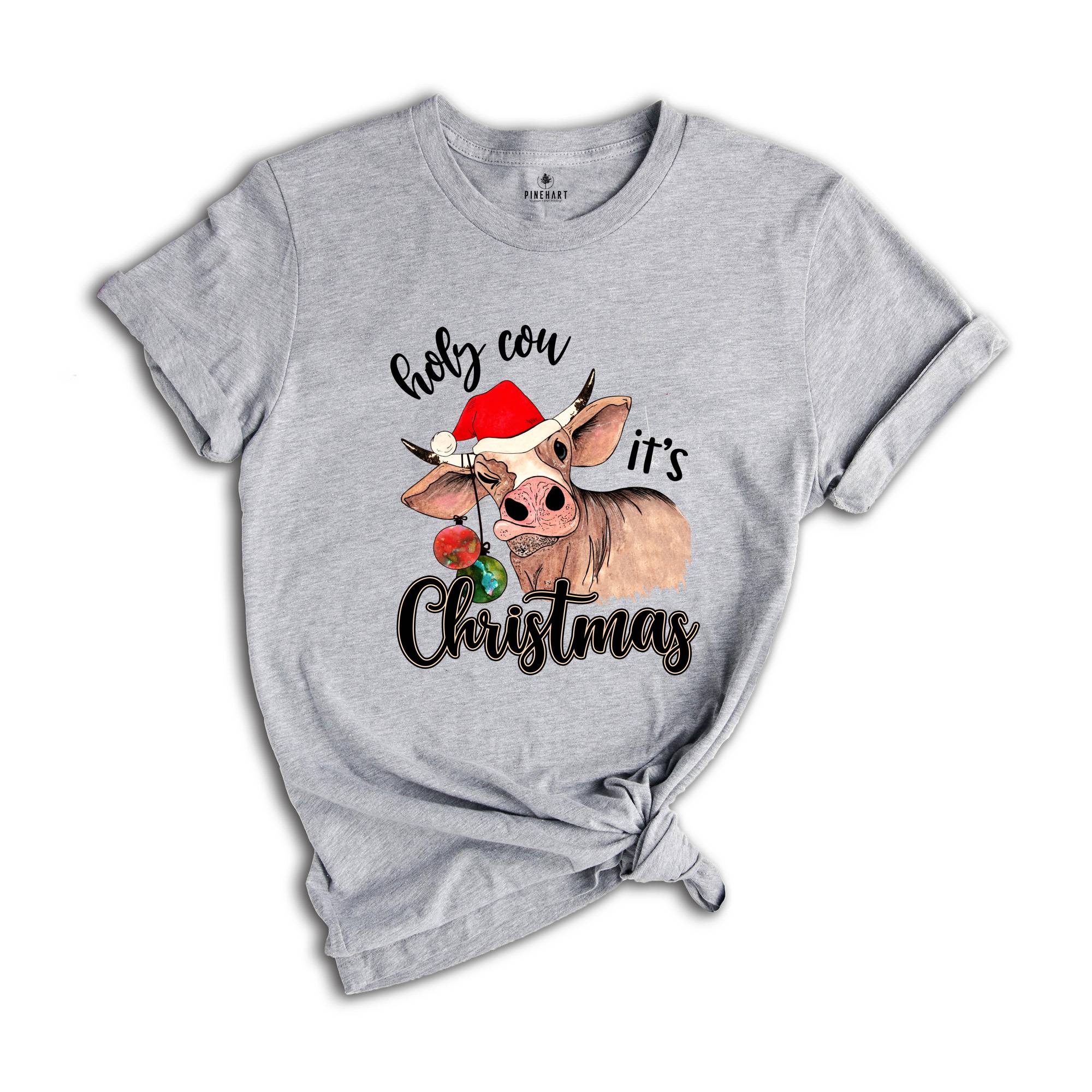 Holy Cow It's Christmas Shirt, Christmas Farmer Shirt, Cowgirl Shirt, Christmas Gift, Family Christmas Shirt, Christmas Pajamas