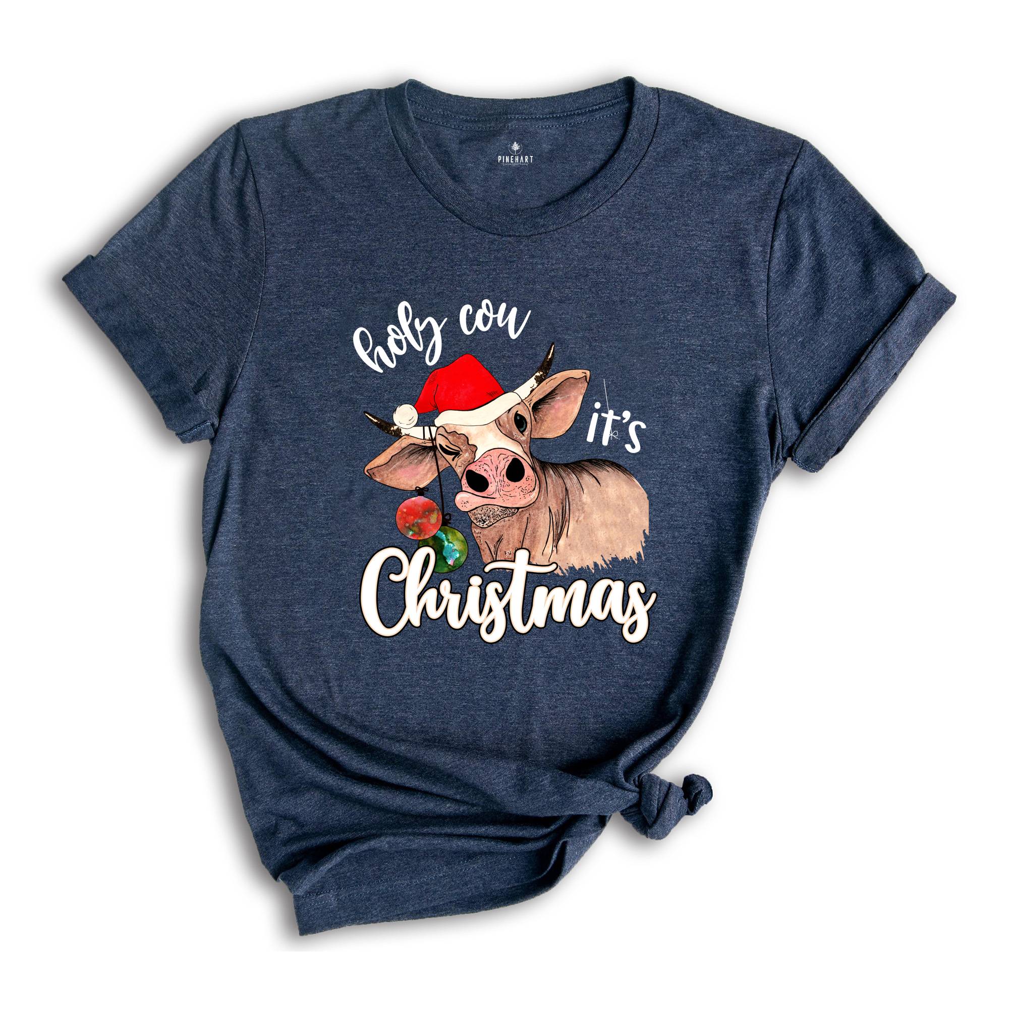 Holy Cow It's Christmas Shirt, Christmas Farmer Shirt, Cowgirl Shirt, Christmas Gift, Family Christmas Shirt, Christmas Pajamas