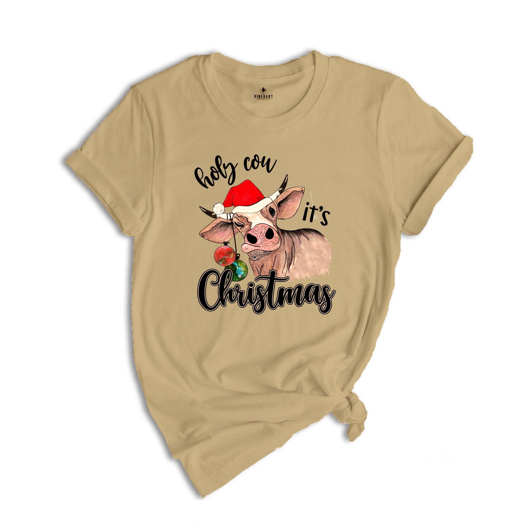 Holy Cow It's Christmas Shirt, Christmas Farmer Shirt, Cowgirl Shirt, Christmas Gift, Family Christmas Shirt, Christmas Pajamas