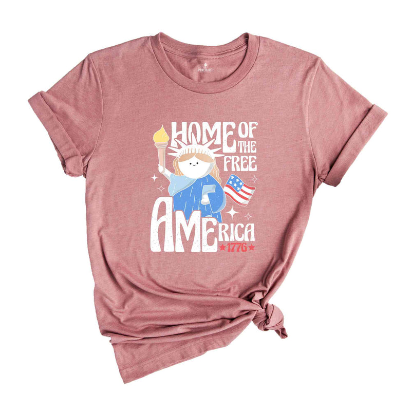 Home Of The Free America, Retro America Shirt, 4th Of July Shirt, Patriotic Shirt, Memorial Day Shirt, Republican Shirt, 1776 America