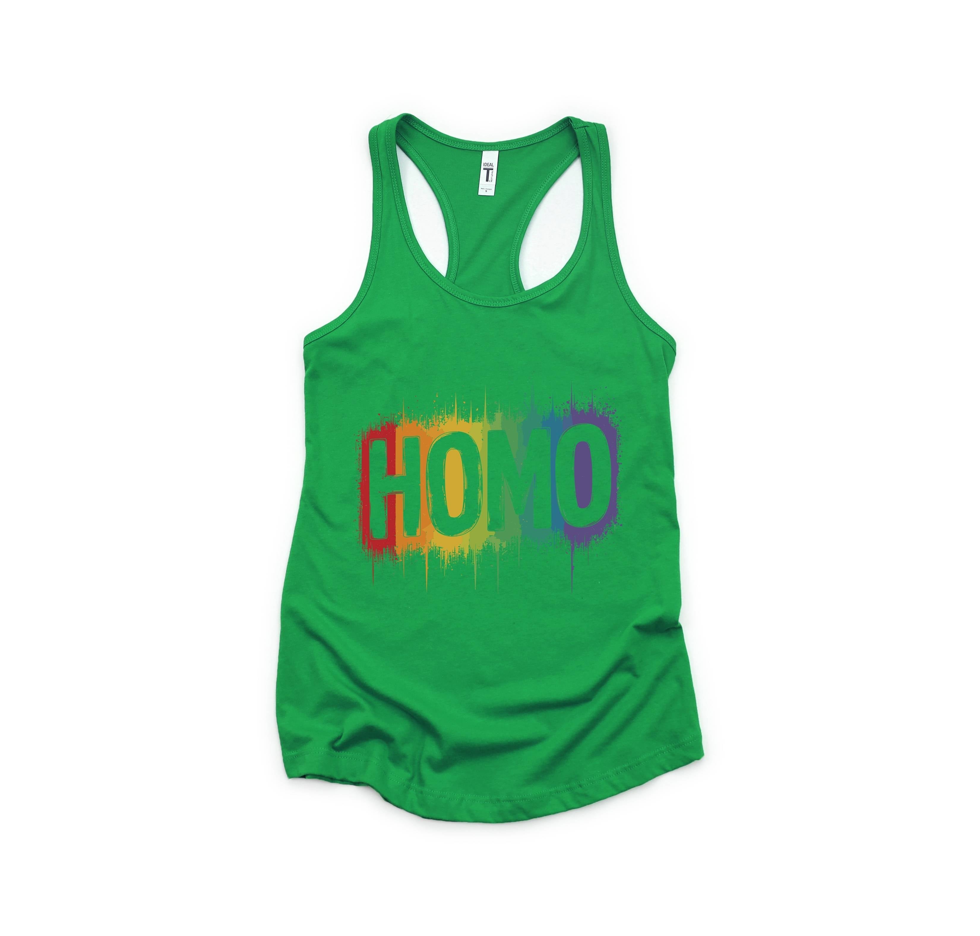 HOMO Sarcastic Queer Tank, Pride Tank Top , Gay Pride Shirt, Pride Shirt, Gay Pride Tank Top, LGBT Pride Shirt