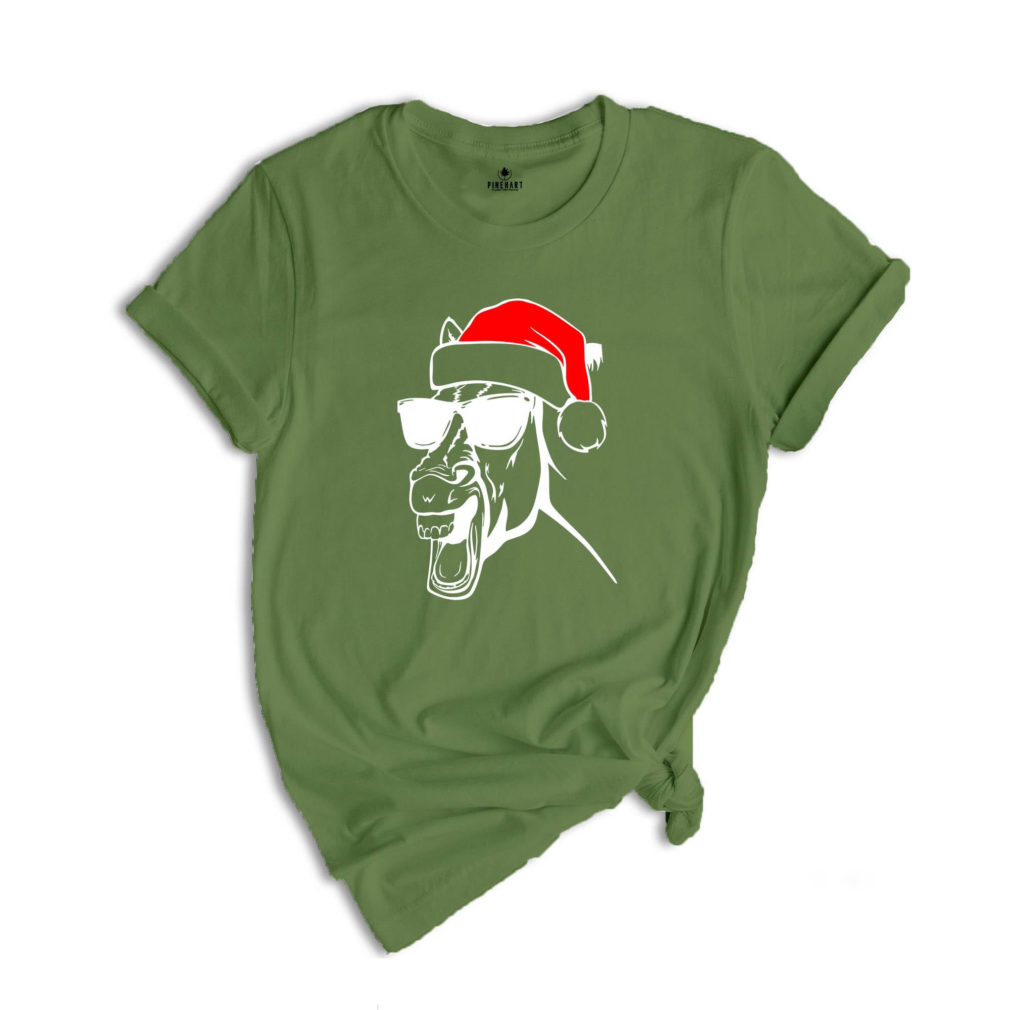 Horse Christmas Shirt, Farmer Christmas Costume, Horse T-Shirt, Animal Lover Shirt, Horse Lover Gift, Christmas Party Shirt