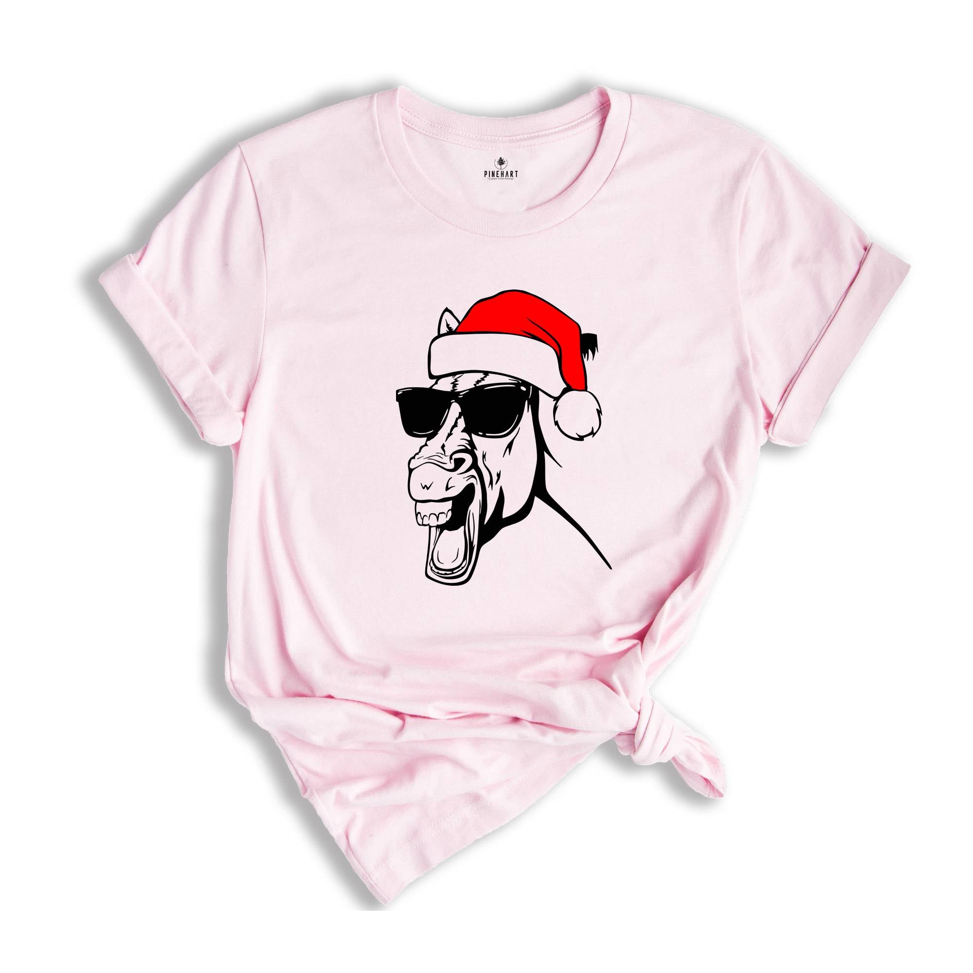 Horse Christmas Shirt, Farmer Christmas Costume, Horse T-Shirt, Animal Lover Shirt, Horse Lover Gift, Christmas Party Shirt