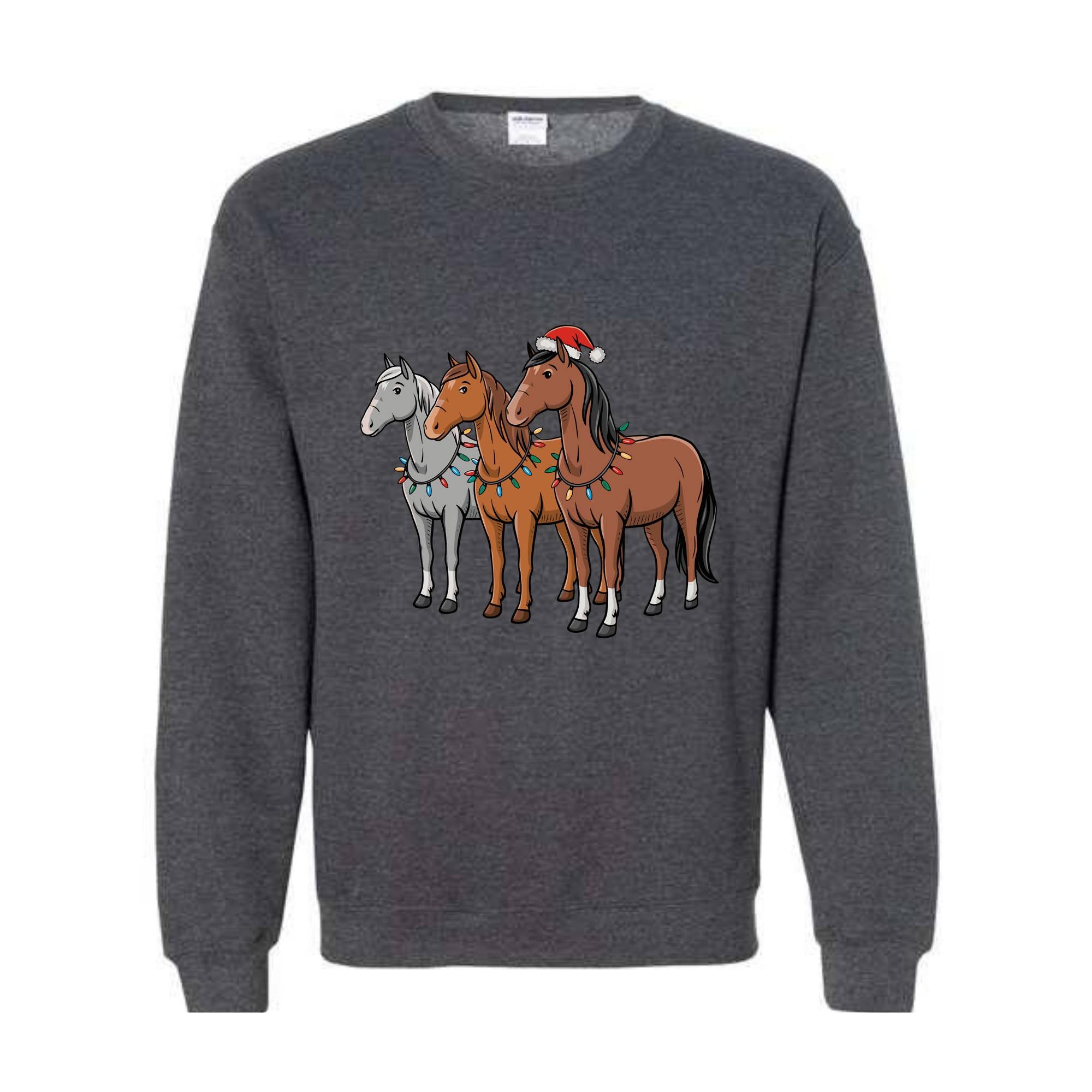 Horse Christmas Sweatshirt, Western Christmas Horse Shirt, Horse Lover Gift