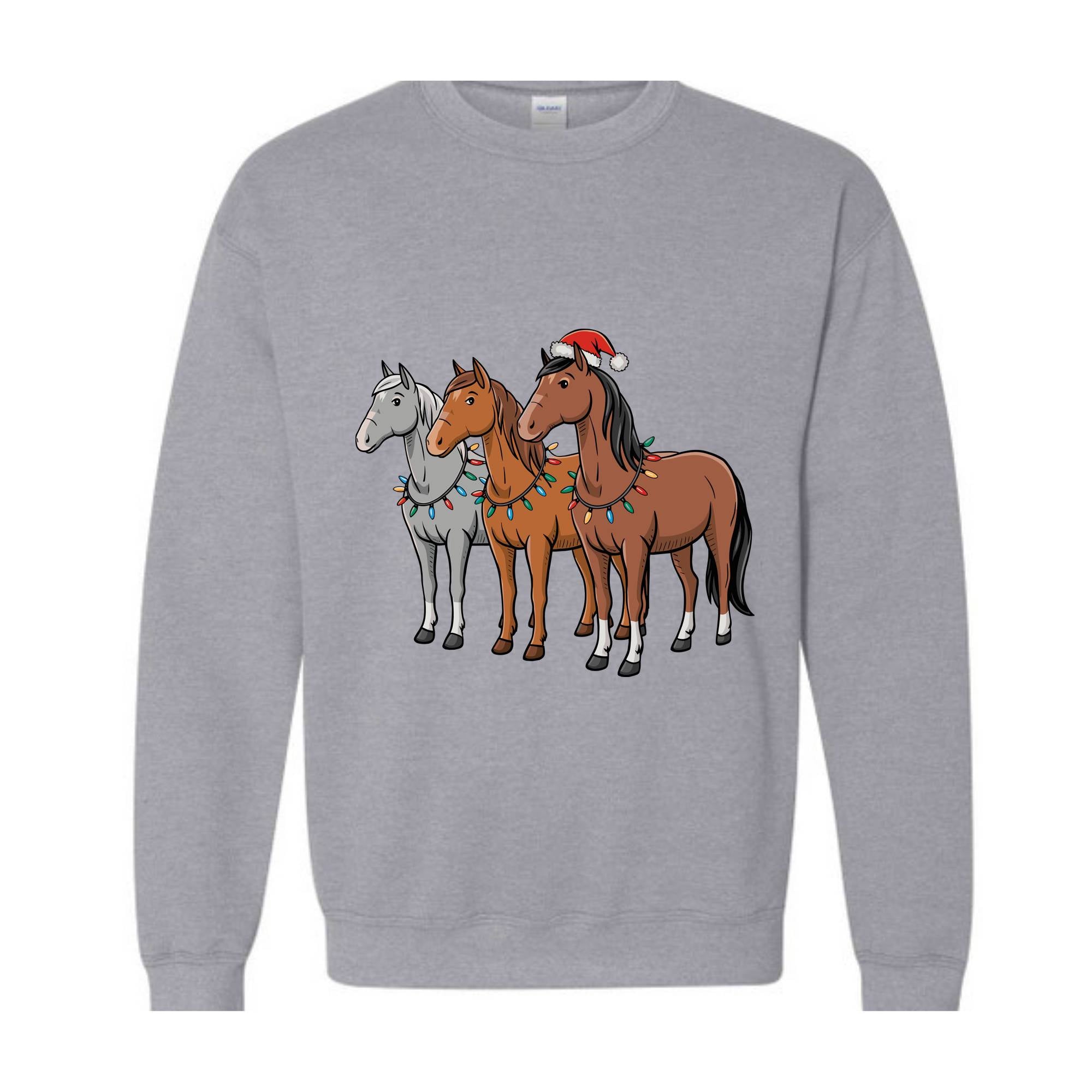 Horse Christmas Sweatshirt, Western Christmas Horse Shirt, Horse Lover Gift