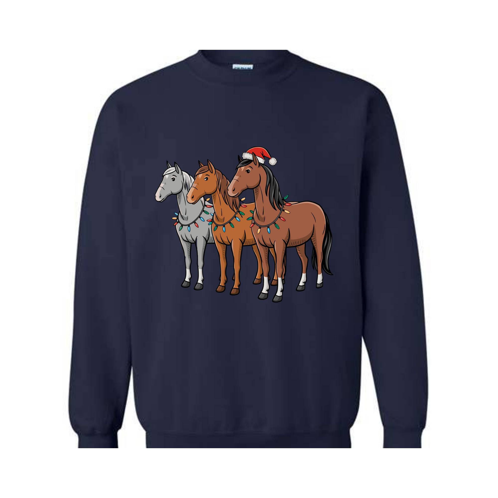 Horse Christmas Sweatshirt, Western Christmas Horse Shirt, Horse Lover Gift