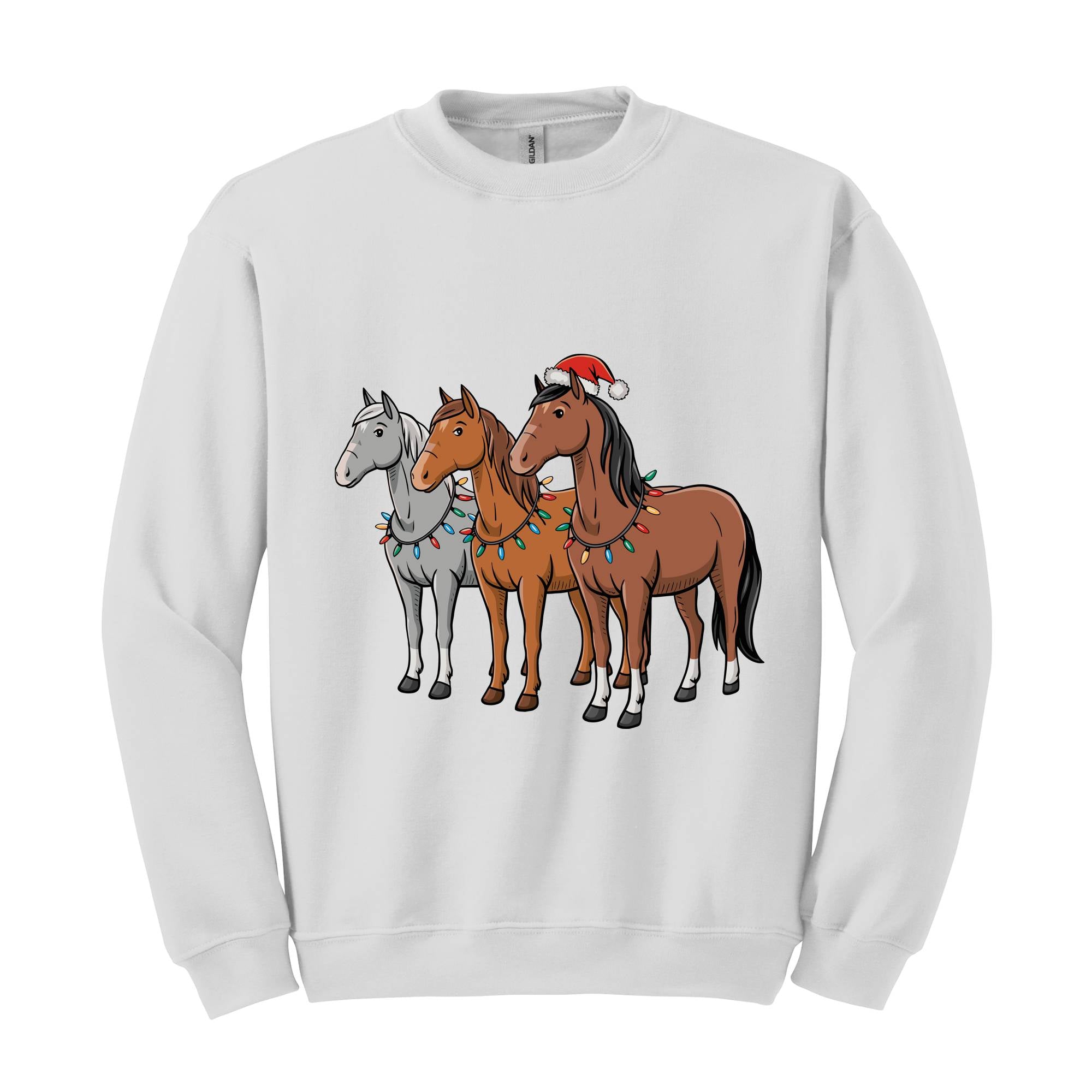 Horse Christmas Sweatshirt, Western Christmas Horse Shirt, Horse Lover Gift