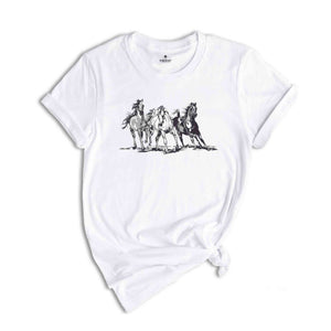 Horse Shirt, Cowgirl T-Shirt, Cowboy Shirt, Horse Lover Gift, Horse Owner Gift, Animal Shirt, Cowgirl Shirt, Western Cowboy Shirt