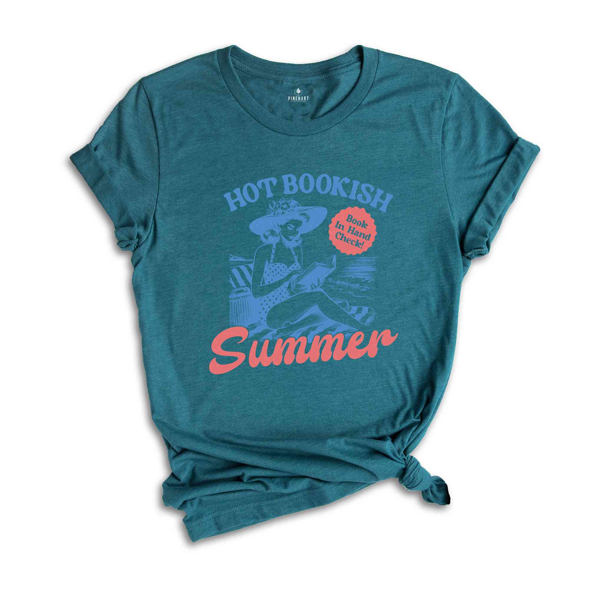 Hot Bookish Summer Shirt, Book Lover Shirt, Bookish Shirt, Summer Shirt, Bookish Gift, Librarian Shirt, Reading Shirt, Summer Vibes Shirt,