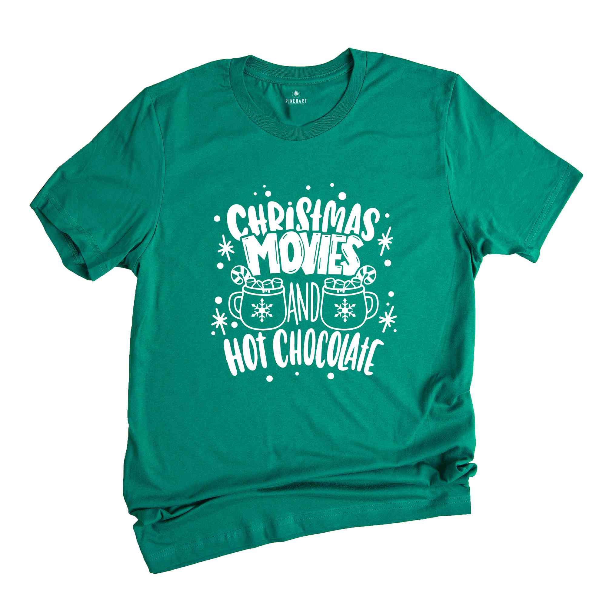 Hot Cocoa and Christmas T-Shirt, Christmas Shirt, Cute Holiday Tee, Hot Cocoa Shirt, Holiday Season Gift, Christmas Movies Sweatshirt