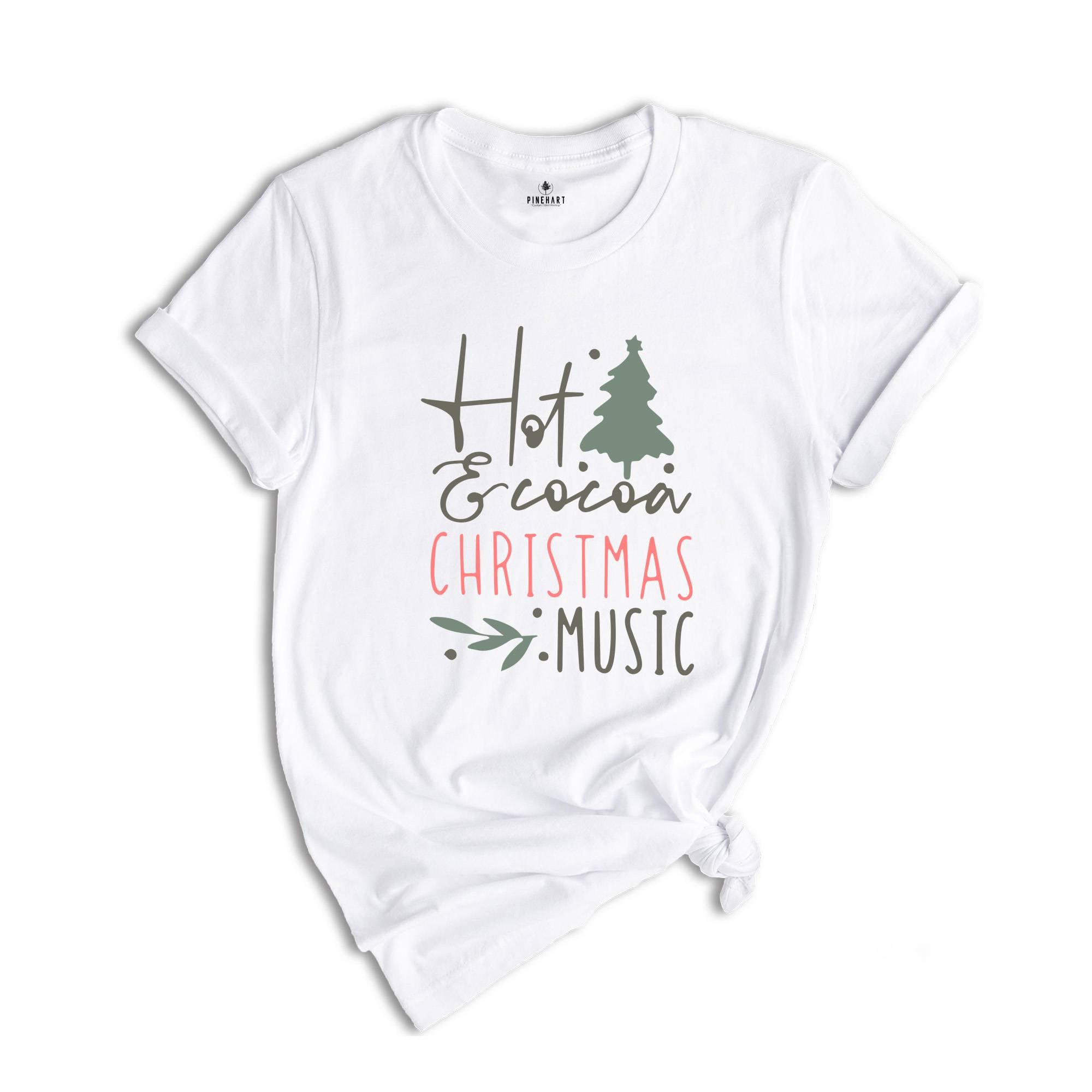 Hot Cocoa Christmas Music Shirt, Christmas Music Shirt, Christmas Gift, Hot Cocoa Christmas Tee, Music Lover Shirt