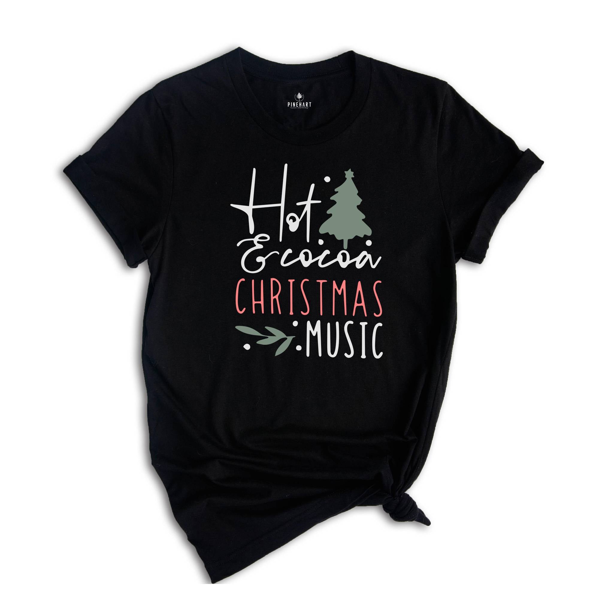 Hot Cocoa Christmas Music Shirt, Christmas Music Shirt, Christmas Gift, Hot Cocoa Christmas Tee, Music Lover Shirt