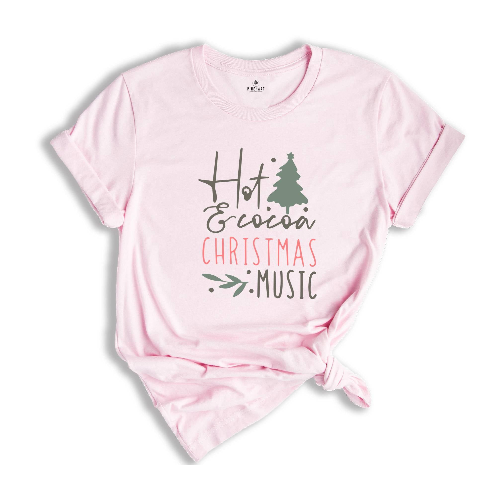 Hot Cocoa Christmas Music Shirt, Christmas Music Shirt, Christmas Gift, Hot Cocoa Christmas Tee, Music Lover Shirt