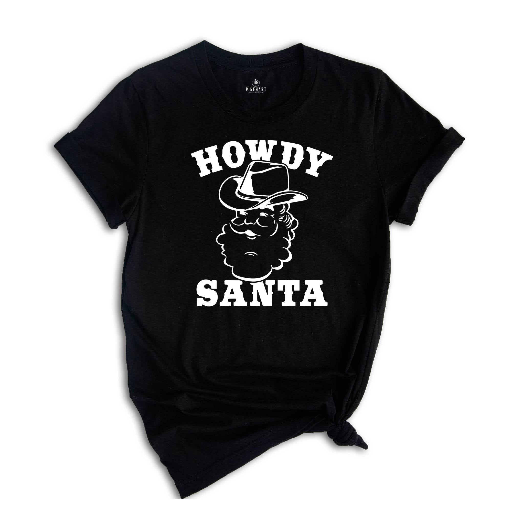 Howdy Santa Sweatshirt, Western Christmas Hoodie, Cowboy Santa Sweatshirt, Christmas Gifts, Family Christmas Sweatshirt