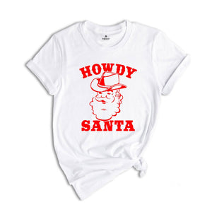 Howdy Santa Sweatshirt, Western Christmas Hoodie, Cowboy Santa Sweatshirt, Christmas Gifts, Family Christmas Sweatshirt