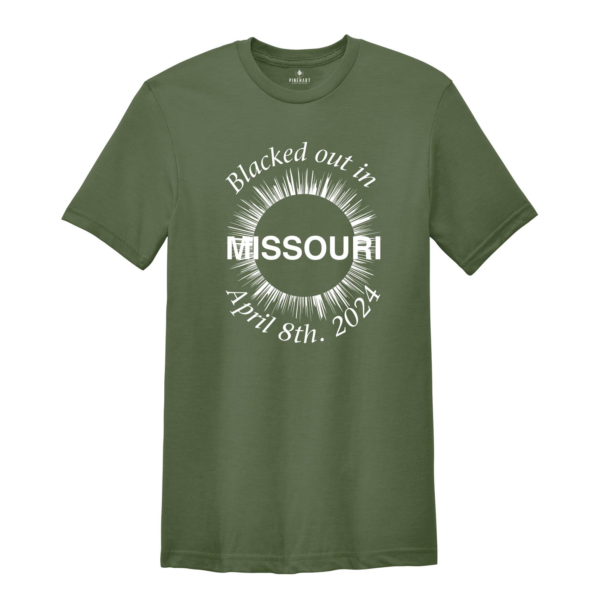 I Blacked Out In Missouri Shirt, Missouri Total Solar Eclipse Shirt, Celestial Shirt, Eclipse Event 2024 Shirt, April 8th 2024